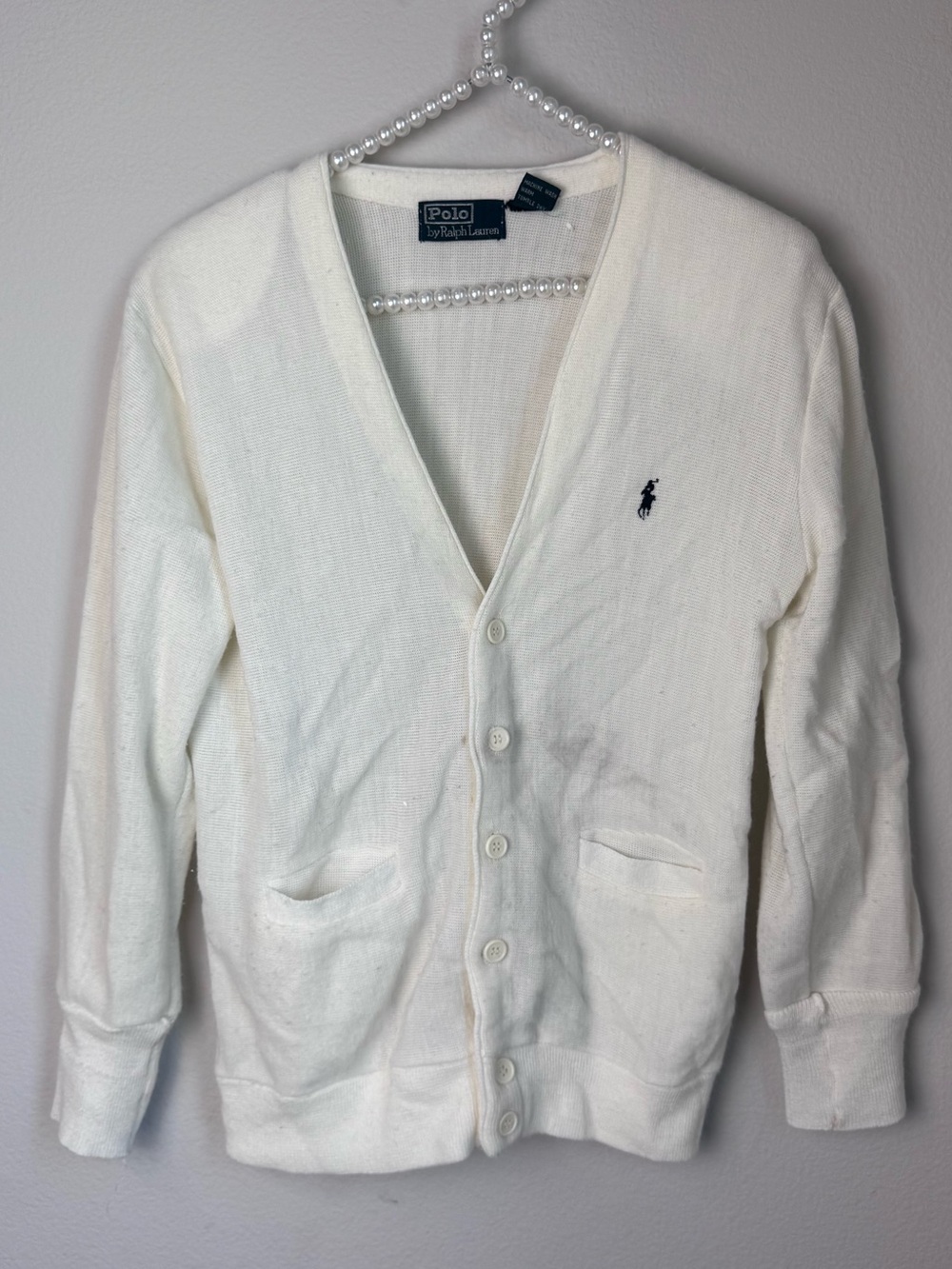 Vintage Ralph Lauren polo pony cardigan